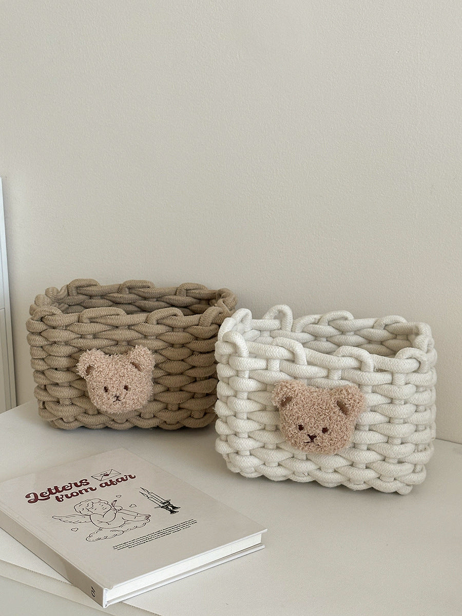 Cozy Decorative Knitted Storage Basket