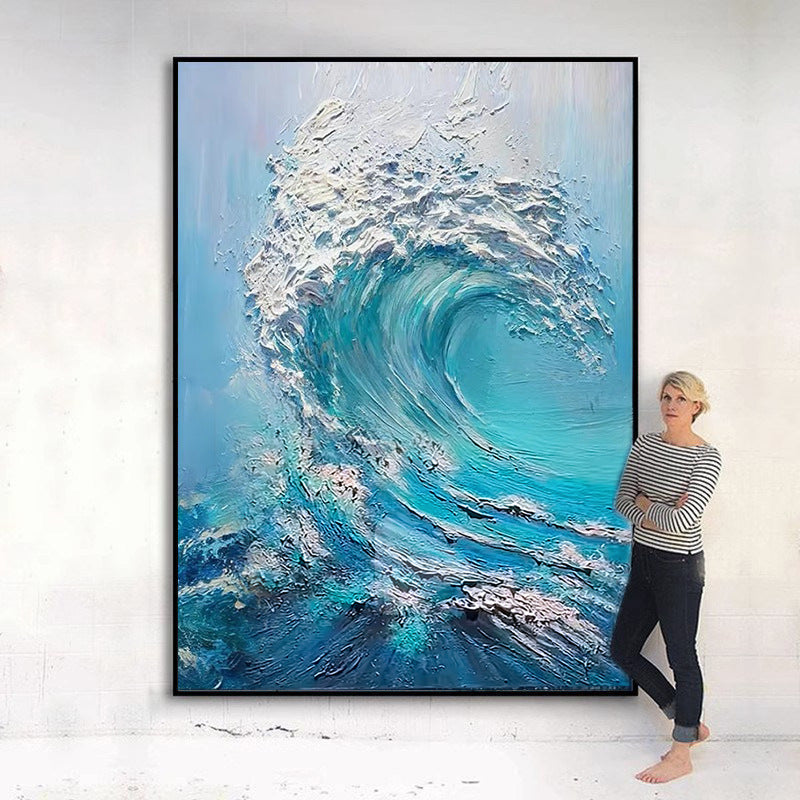 Abstract Wave Canvas Artwork Homeandso