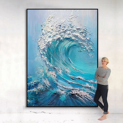 Abstract Wave Canvas Artwork Homeandso