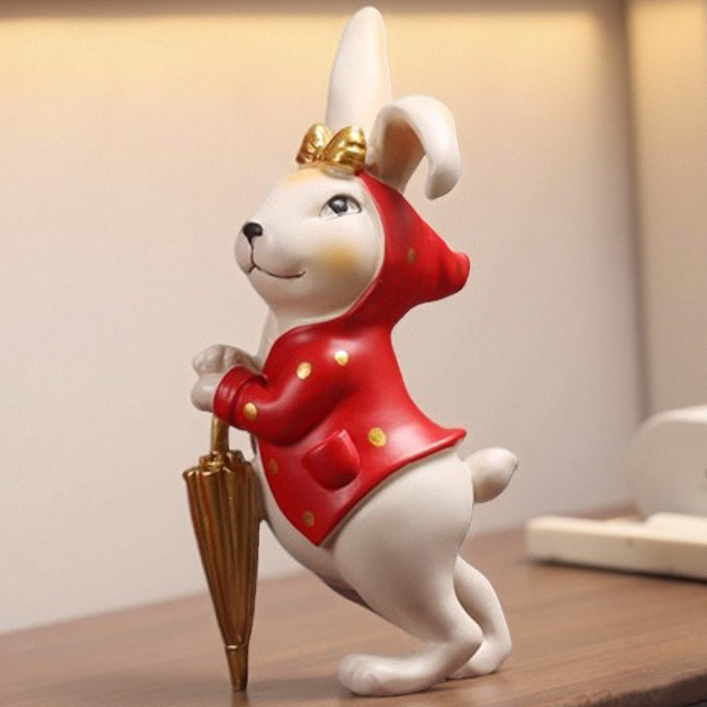 Decorative Bunny Figurine Homeandso