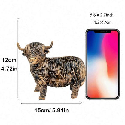 Decorative Highland Cow Figurine Homeandso