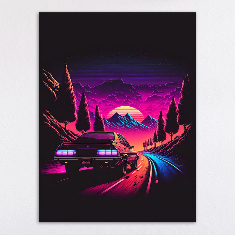 Vibrant Retro Gaming Console Art Print Homeandso