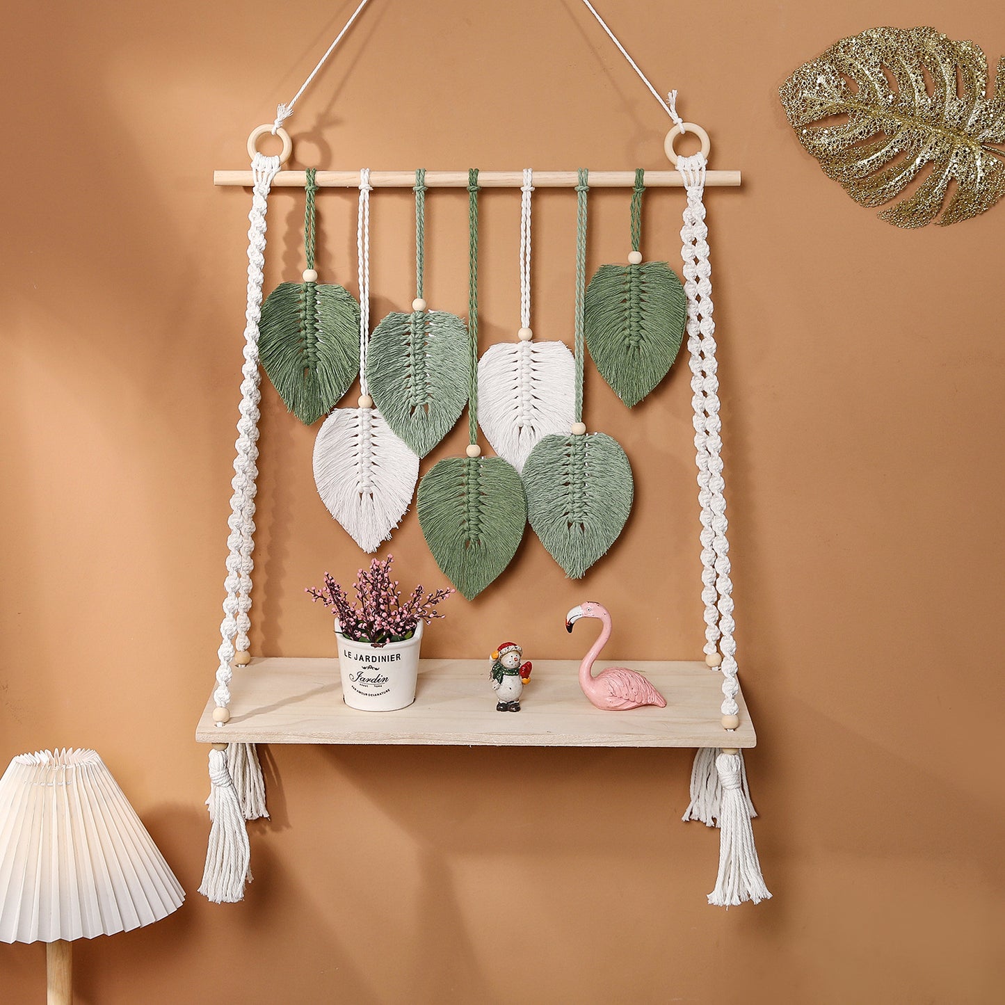 Leaf Motif Macrame Wall Hanging Homeandso