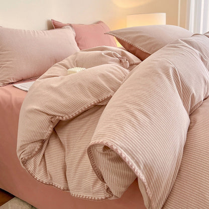 Decorative Luxurious Leaf Pattern Duvet Cover Set Homeandso
