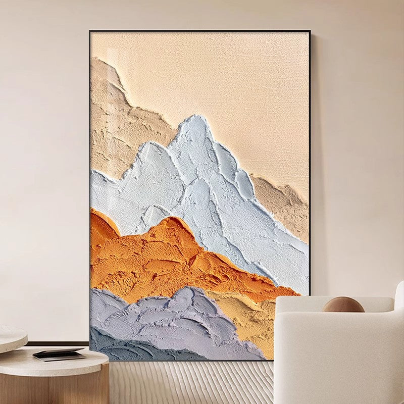 Textured Mountain Landscape Canvas Artwork Homeandso
