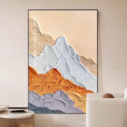 Textured Mountain Landscape Canvas Artwork Homeandso