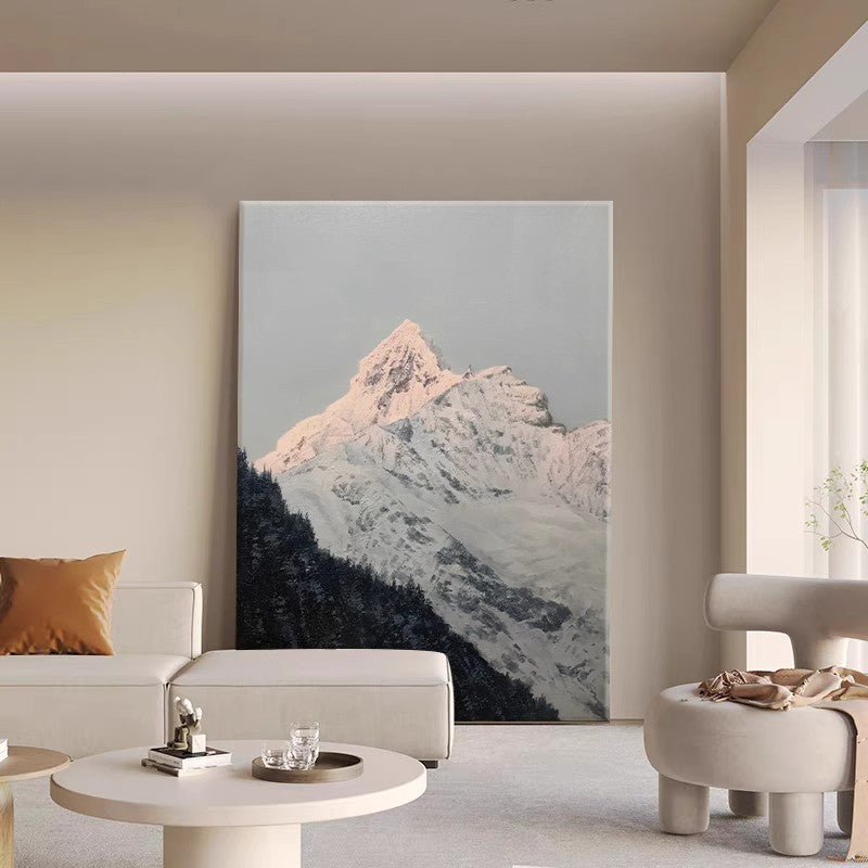 Mountain Landscape Textured Canvas Print Homeandso
