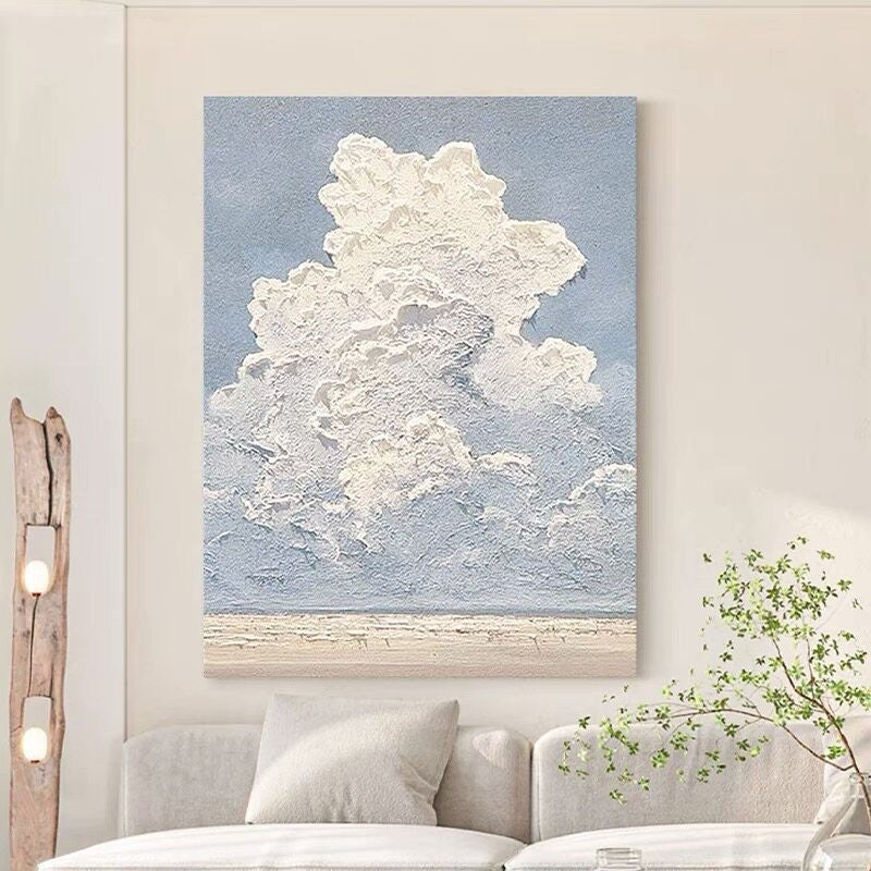 Textured Cloud Canvas Artwork Homeandso