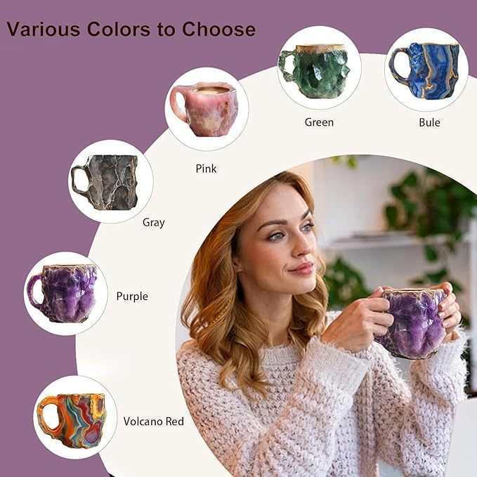 Artistic Stone-Molded Coffee Mug Homeandso