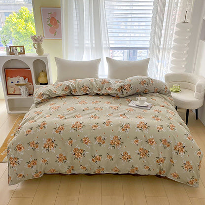 Luxury Floral Print Bedding Set