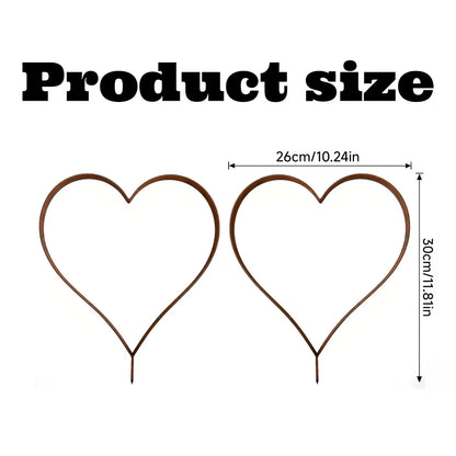 Decorative Heart-Shaped Garden Stake Homeandso