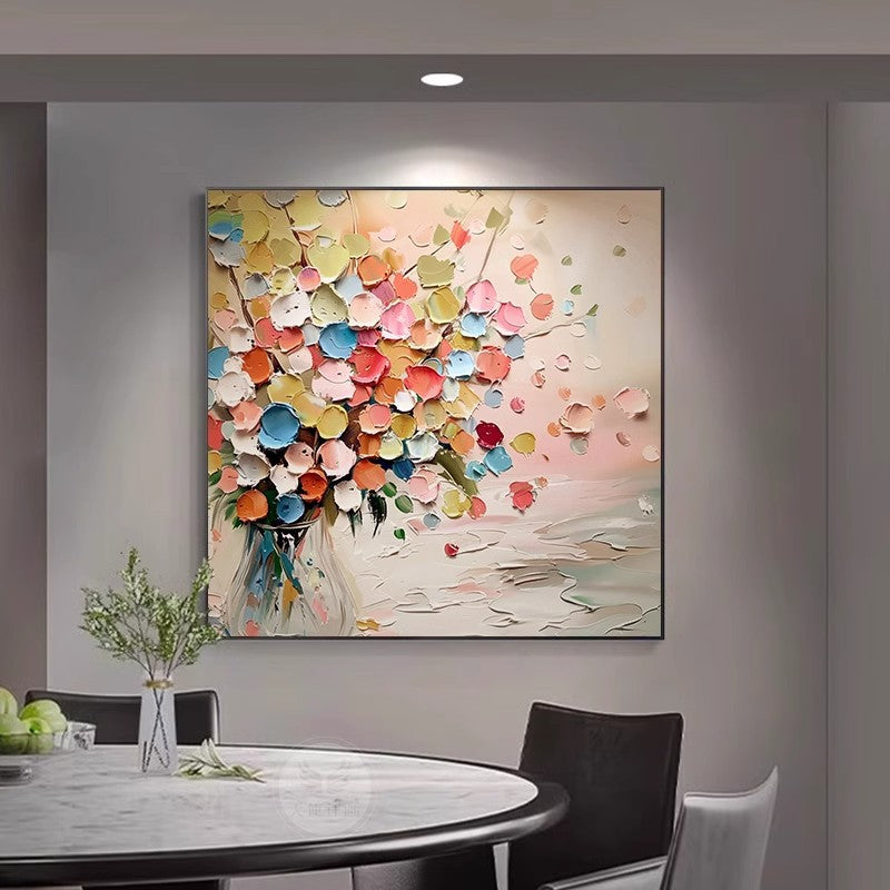 Impressionistic Floral Canvas Art Homeandso