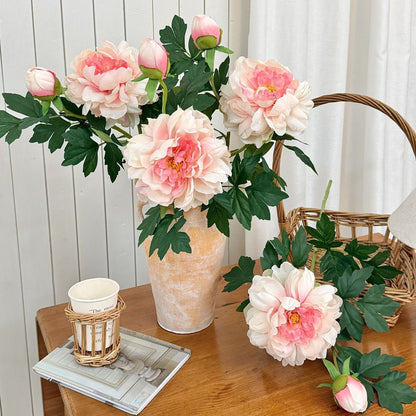 Premium Realistic Peony Floral Stem