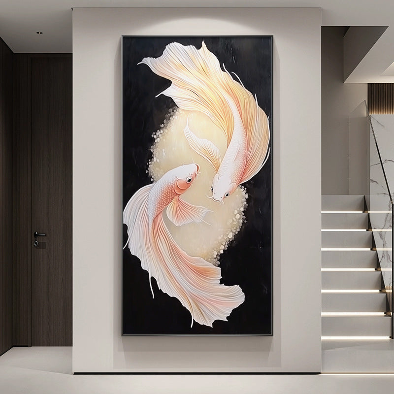 Artistic Fish Illustration Wall Art Homeandso
