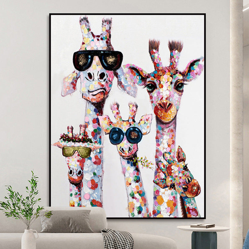 Whimsical Giraffe Canvas Art Homeandso