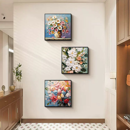 Floral 3D Textured Canvas Wall Art Homeandso