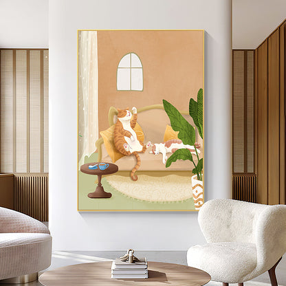 Whimsical Kitchen Scene Framed Art Print Homeandso