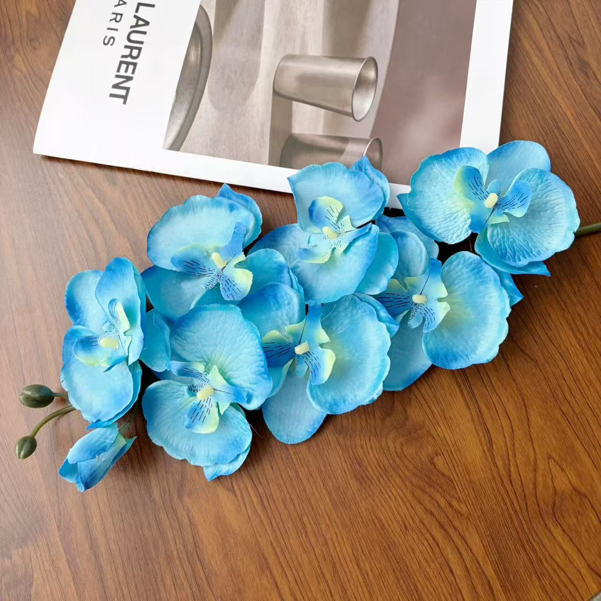 Faux Orchid Floral Spray