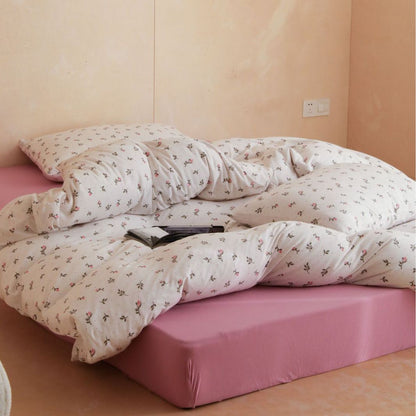 Decorative Floral Print Duvet Cover Set Homeandso