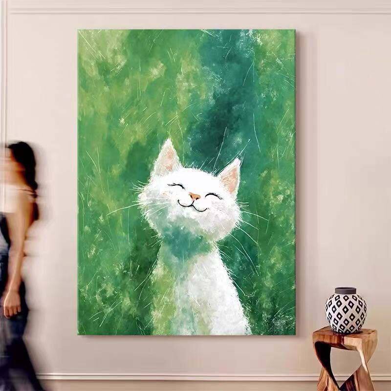 Whimsical Cat-Themed Canvas Wall Art Homeandso