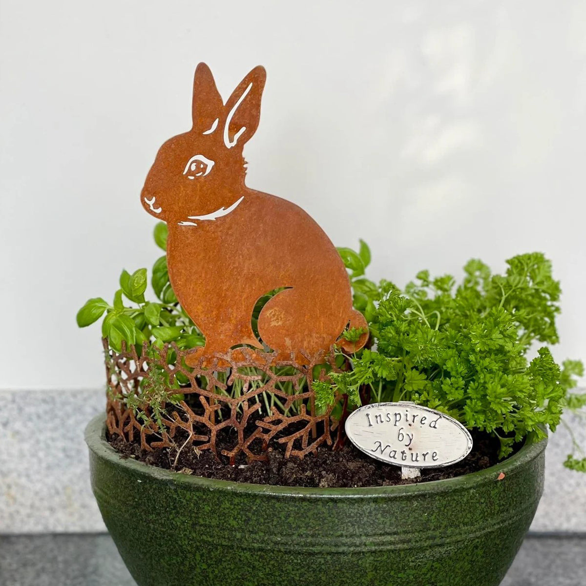 Decorative Rabbit Garden Stake Homeandso
