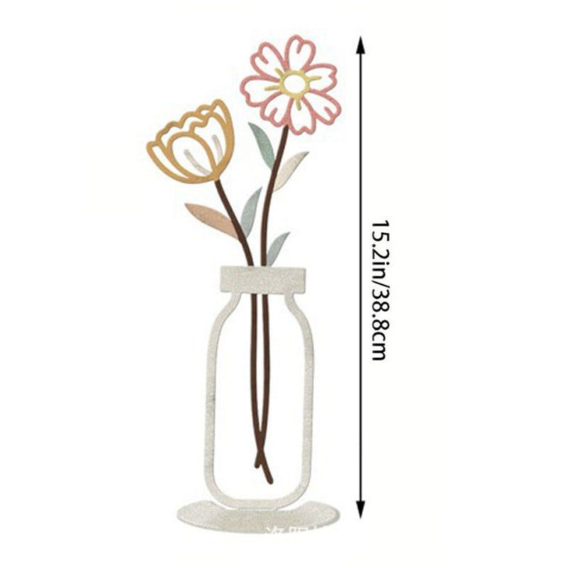 Decorative Metal Flower Holder Homeandso