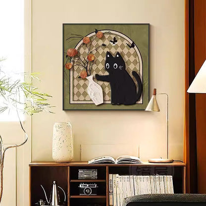 Decorative Cat-Themed Wall Art Homeandso