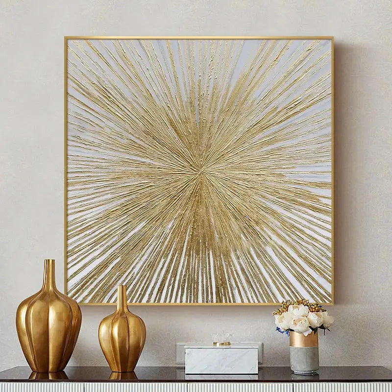 Textured Metallic Canvas Wall Art Homeandso