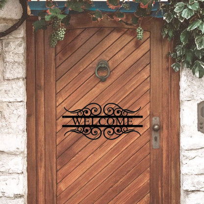 Ornate Decorative Welcome Sign Homeandso