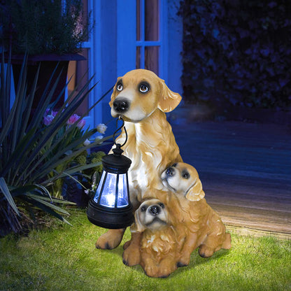 Decorative Dog Lantern Sculpture Homeandso
