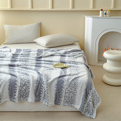Plush Textured Throw Blanket