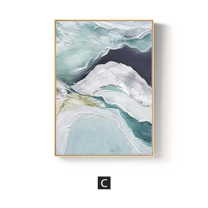 Abstract Ocean-Inspired Framed Wall Art Homeandso