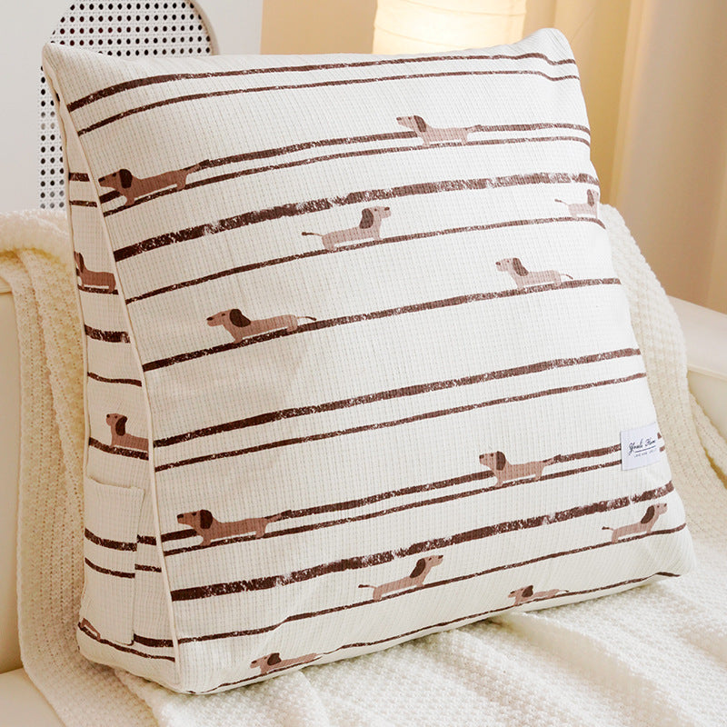 Decorative Dog-Themed Throw Pillow for Bedroom Decor