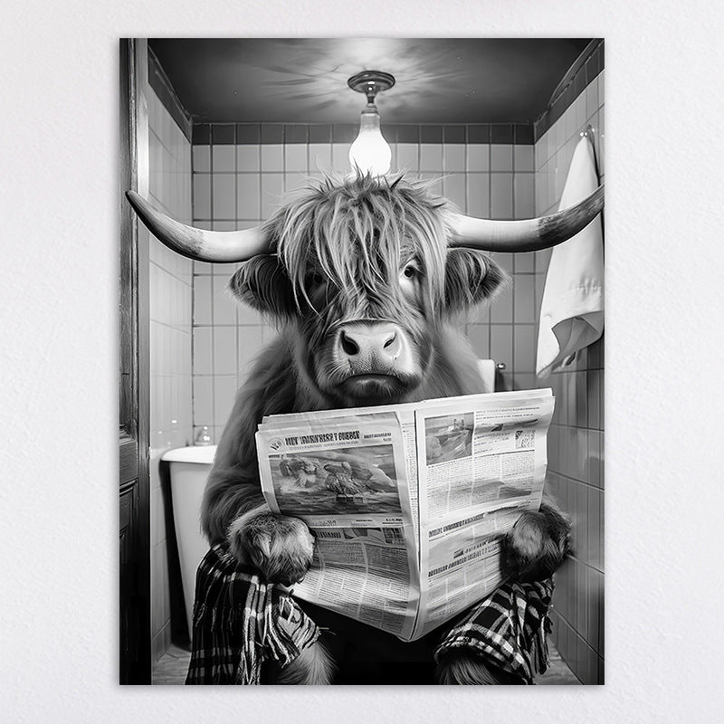 Humorous Animal-Themed Wall Art Print Homeandso