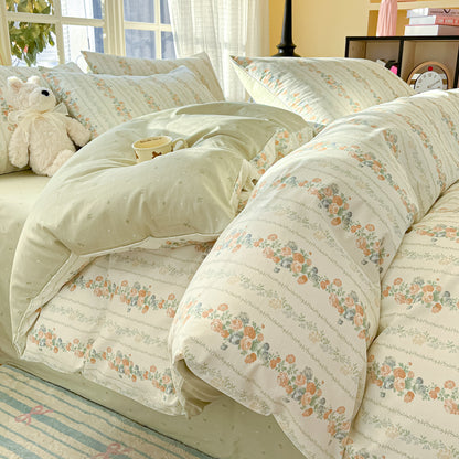 Decorative Floral Patterned Bedding Set Homeandso