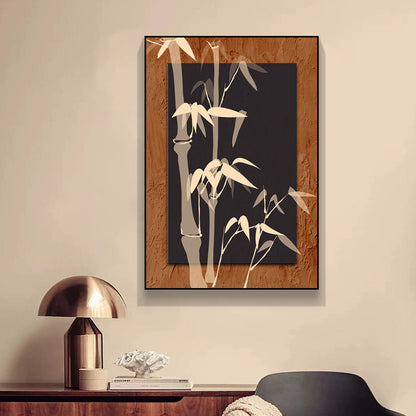 Bamboo Inspired Decorative Canvas Art Homeandso