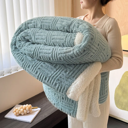 Plush Textured Throw Blanket