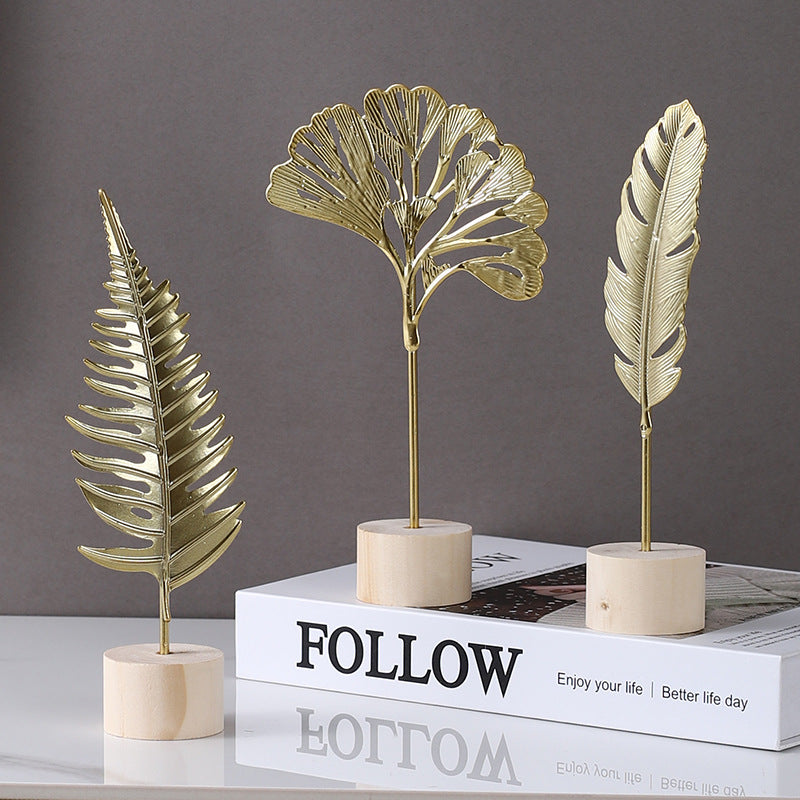 Decorative Metal Leaf Sculpture Homeandso