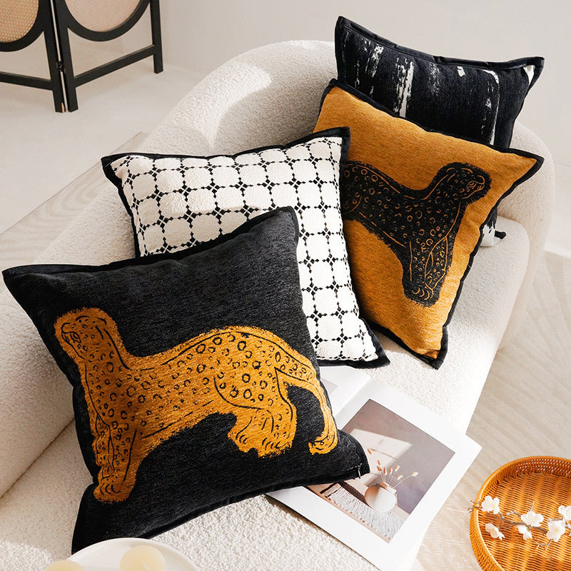 Artistic Animal Print Throw Pillow