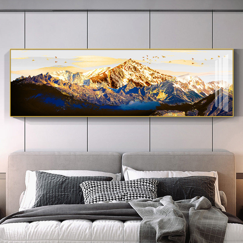 Modern Abstract Mountain Landscape Canvas Art Homeandso