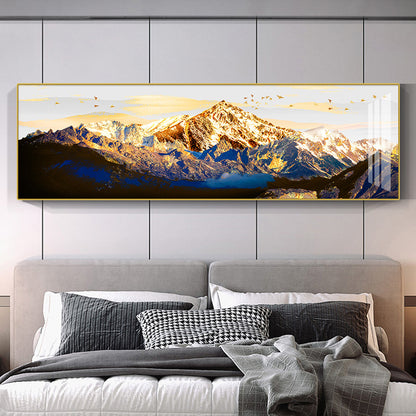 Modern Abstract Mountain Landscape Canvas Art Homeandso