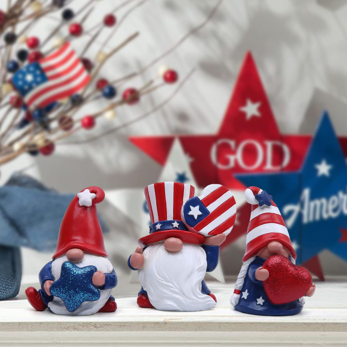 Festive Gnome Figurine Collection Homeandso