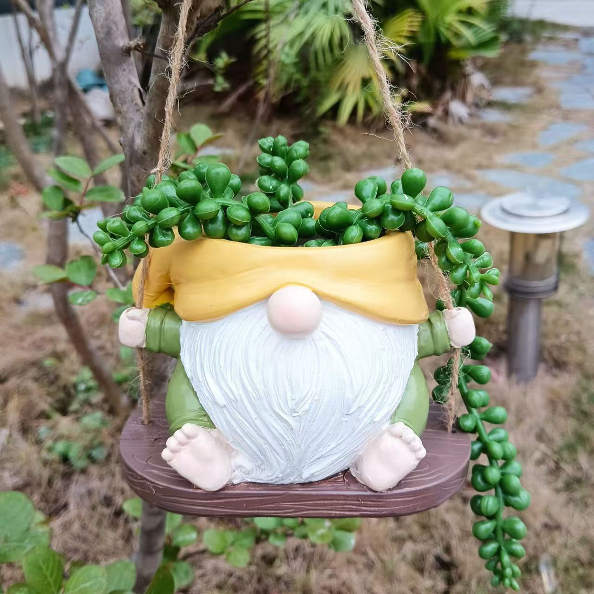 Playful Gnome Planter Homeandso