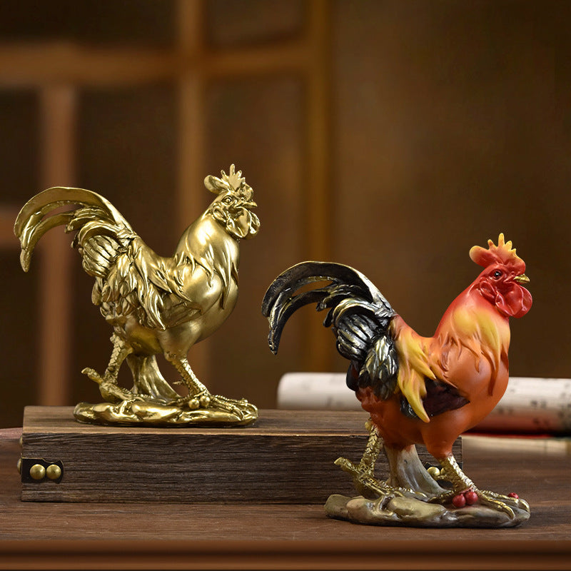 Decorative Rooster Figurine Homeandso