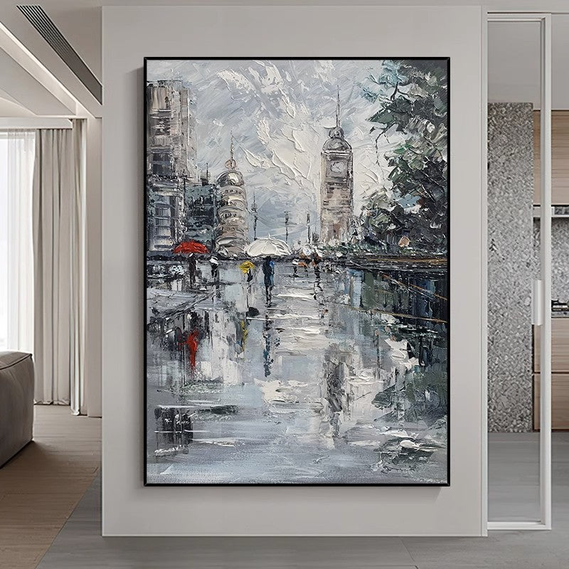 Urban Abstract Cityscape Canvas Artwork Homeandso