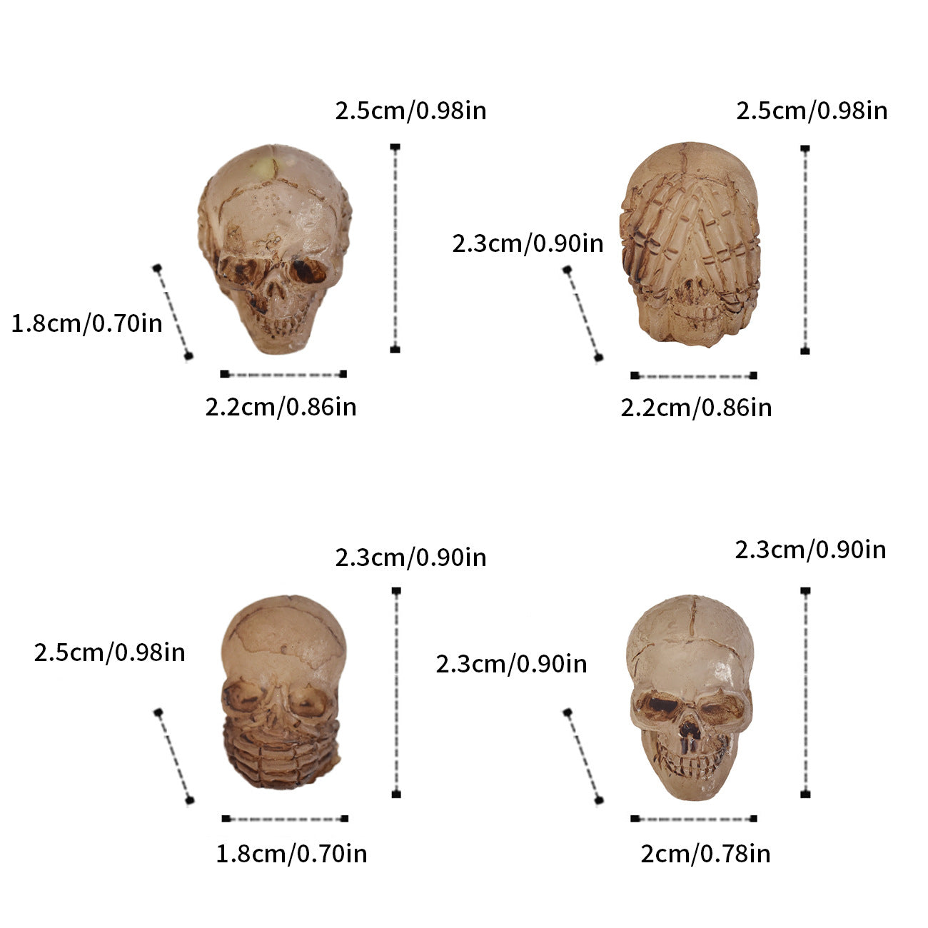 Decorative Skull Figurines Homeandso