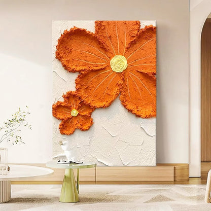Textured Floral 3D Canvas Wall Art Homeandso