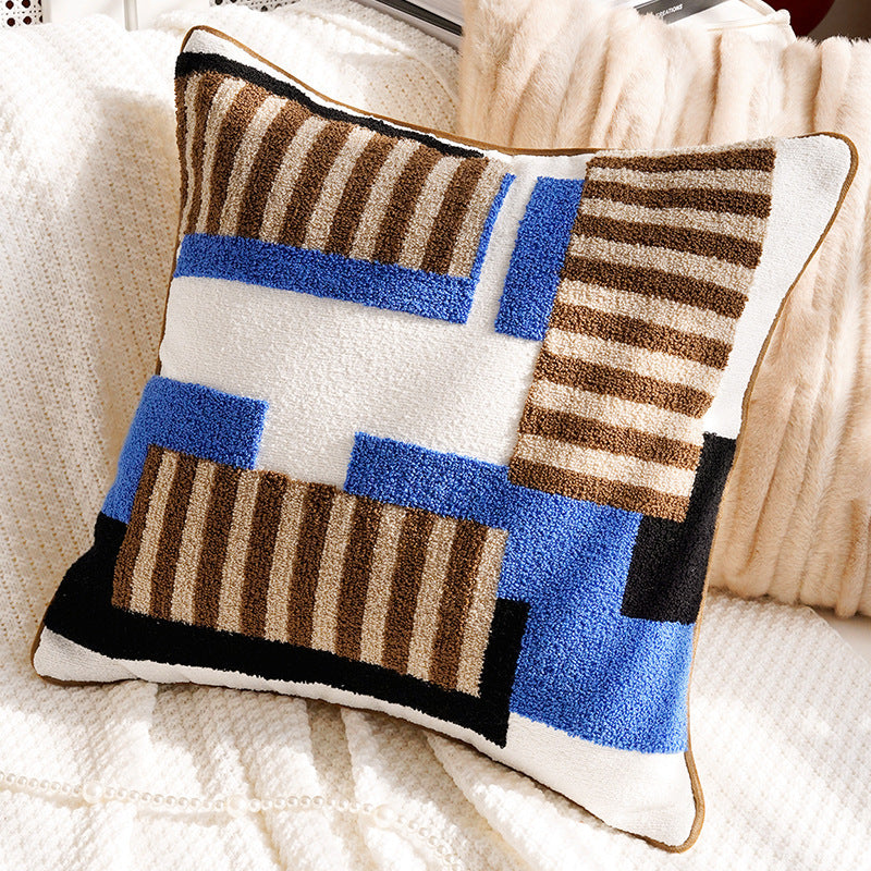 Geometric Patterned Decorative Pillow
