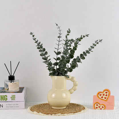 Decorative Eucalyptus Leaf Stem for Floral Display