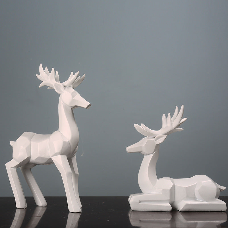 Decorative Resin Deer Sculpture Homeandso